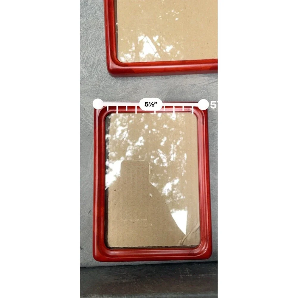 Lot of 11 Fetco Red Wood Picture Frames Vintage Gallery Set Handcraf In Thailand